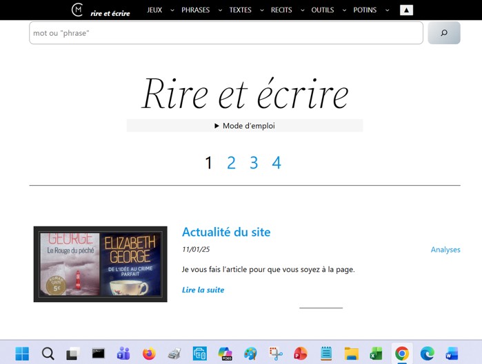 Actualité du site